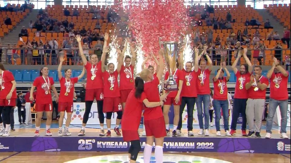 Ο Ολυμπιακός Κυπελλούχος Ελλάδος στις γυναίκες για το 2021-2022! (video)