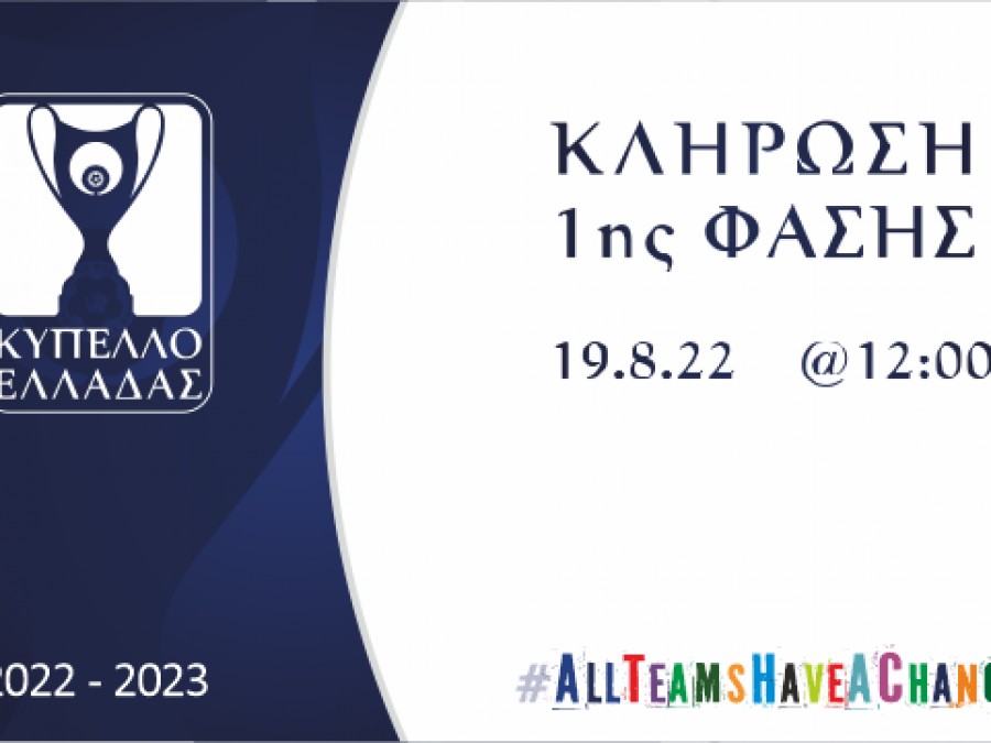 Πότε ξεκινάει και πως το Κύπελλο Ελλάδας &#8211; Η κλήρωση