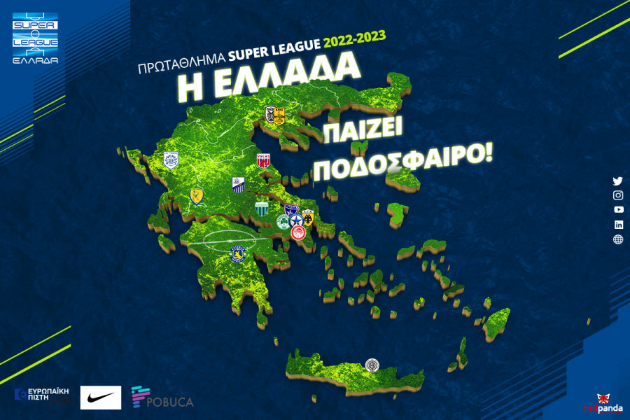 Ο χάρτης των εθνικών κατηγοριών του ελληνικού ποδοσφαίρου για τη σεζόν 2023/24