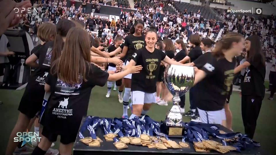 ΠΑΟΚ: «Ισόβιος» πρωταθλητής Ελλάδας στο ποδόσφαιρο Γυναικών (+video)
