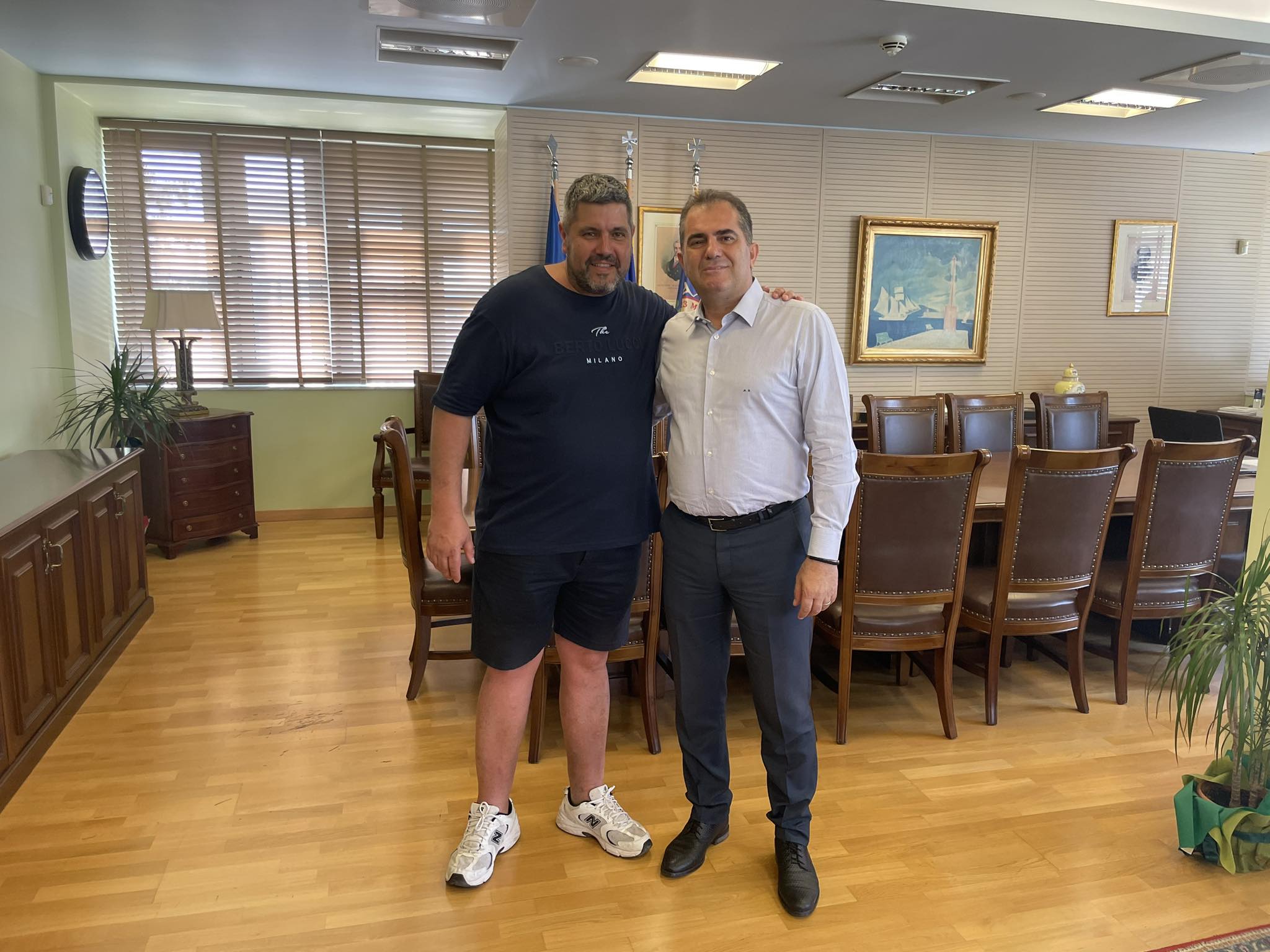 Τον Δήμαρχο Καλαμάτας επισκέφτηκε ο Πρόεδρος του Ελληνικού Συλλόγου Μελβούρνης «Καλαμάτα 23 Μαρτίου»