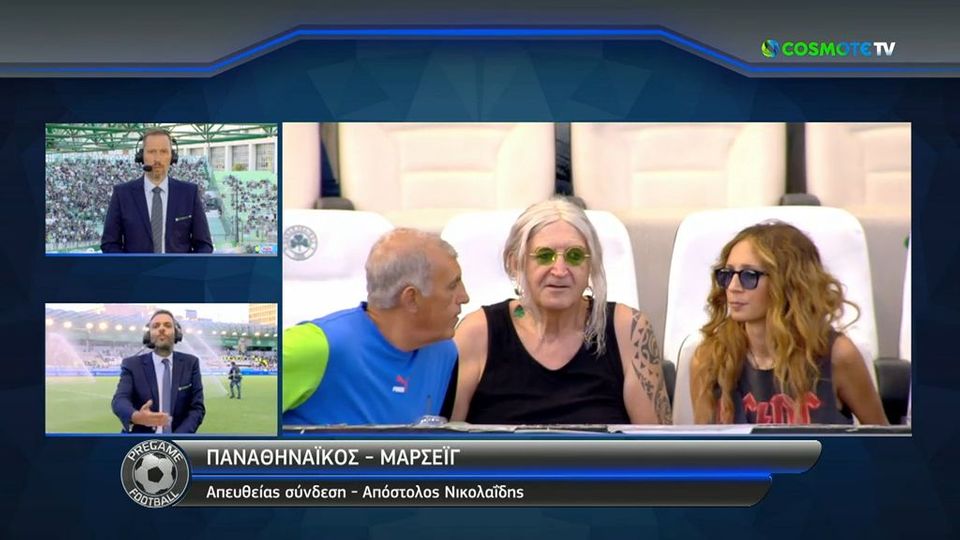 Ο Νίκος Καρβέλας στις εξέδρες του «Απ. Νικολαΐδης» (video)