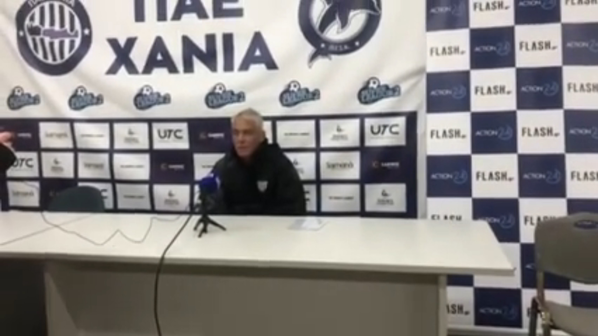 Οι δηλώσεις του προπονητή της Καλαμάτας Μάκη Χάβου μετά τον αγώνα με τα Χανιά (video)