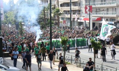 Χιλιάδες οπαδοί του Παναθηναϊκού  στην πορεία  κατά  του Αλαφούζου&#8230; (video)